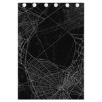 Halloween Spider Web Print Curtain