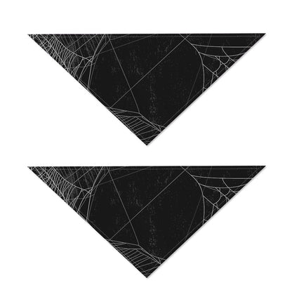 Halloween Spider Web Print Dog Bandana