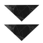 Halloween Spider Web Print Dog Bandana