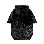 Halloween Spider Web Print Dog Zip Up Hoodie