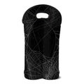 Halloween Spider Web Print Double Neoprene Wine Tote