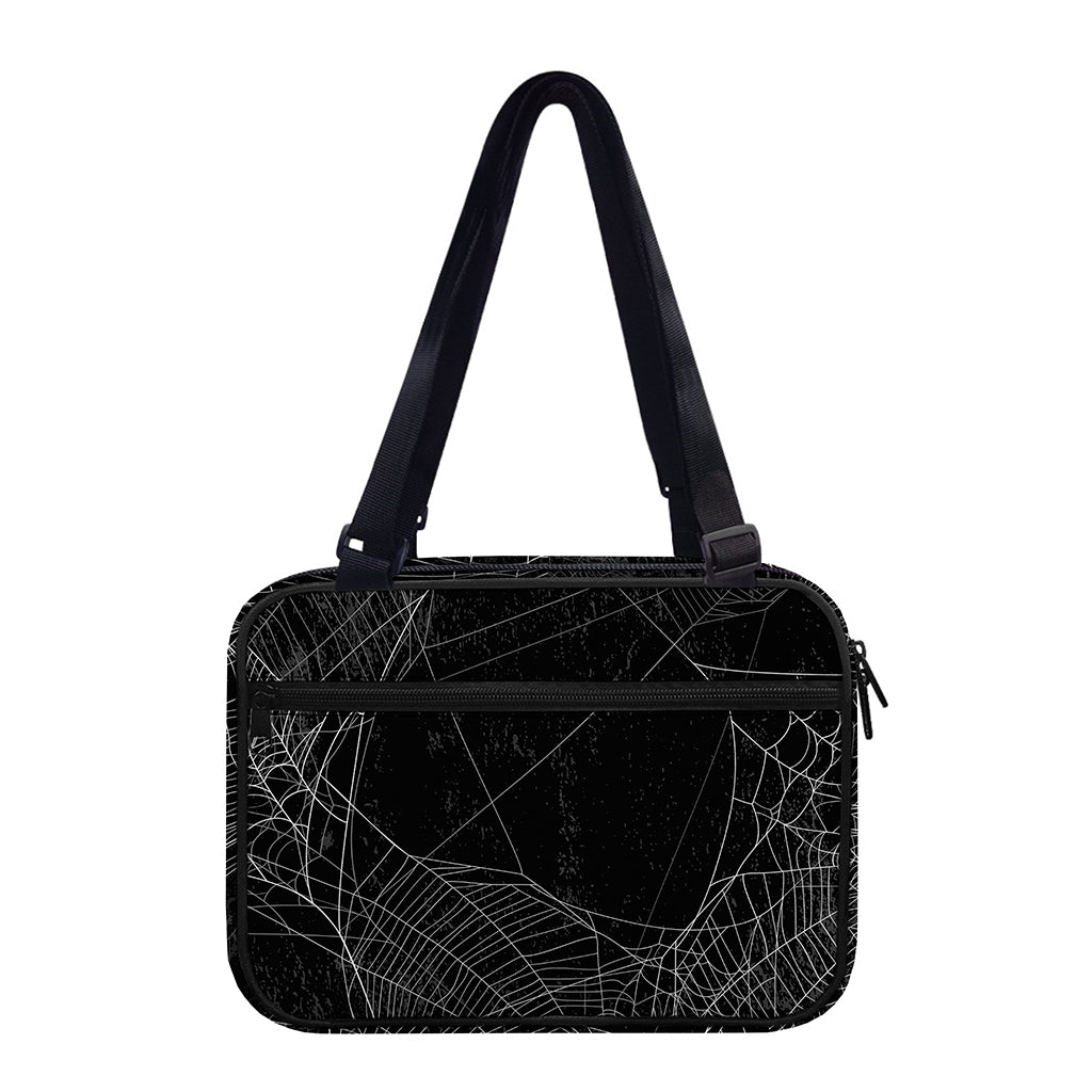 Halloween Spider Web Print Double Strap Bible Bag