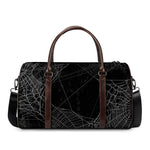 Halloween Spider Web Print Duffle Bag