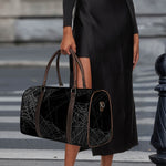 Halloween Spider Web Print Duffle Bag