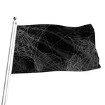 Halloween Spider Web Print Flag