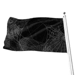 Halloween Spider Web Print Flag