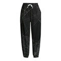 Halloween Spider Web Print Fleece Lined Knit Pants