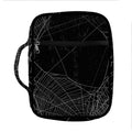 Halloween Spider Web Print Front Pocket Bible Bag