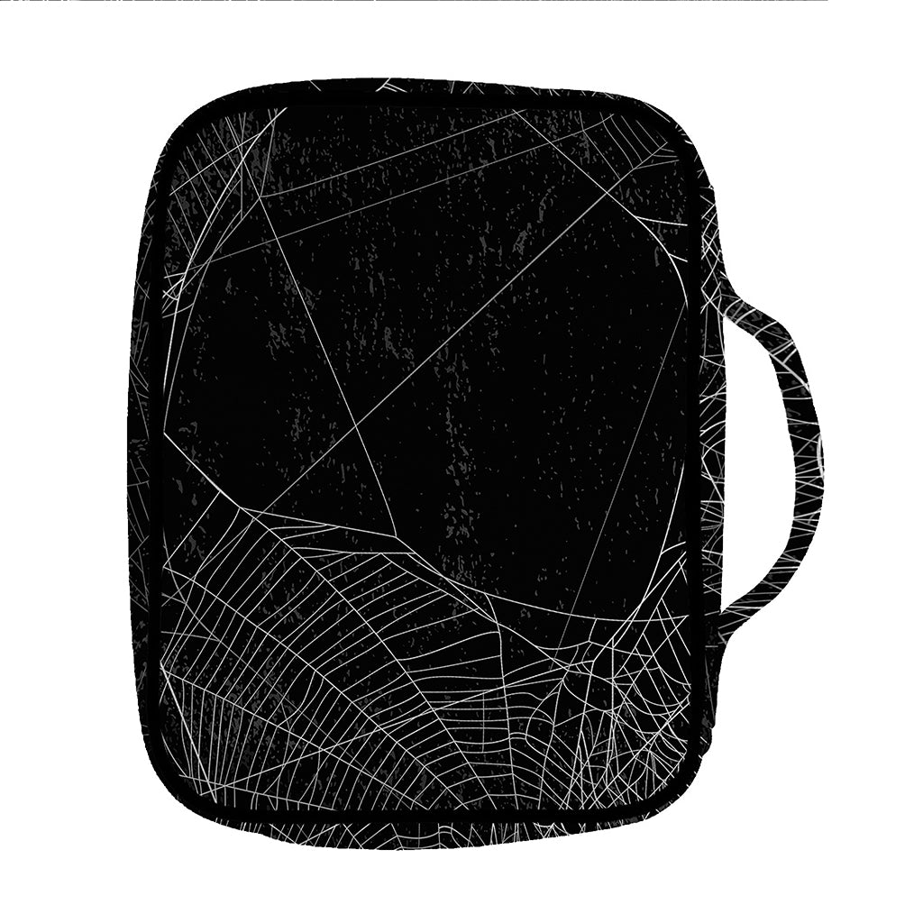 Halloween Spider Web Print Front Pocket Bible Bag