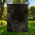 Halloween Spider Web Print Garden Flag