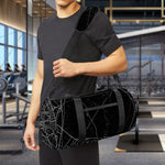 Halloween Spider Web Print Gym Bag