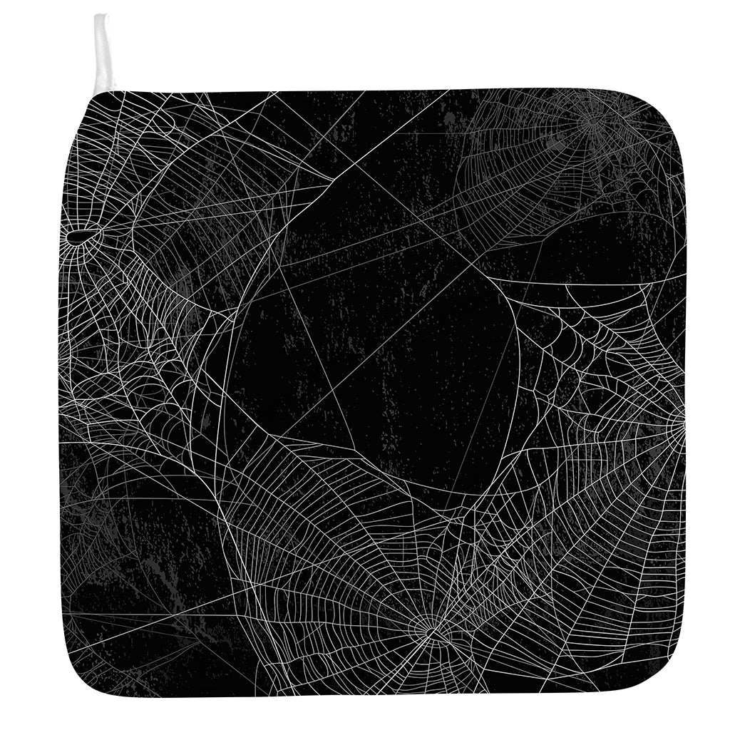 Halloween Spider Web Print Hand Towel