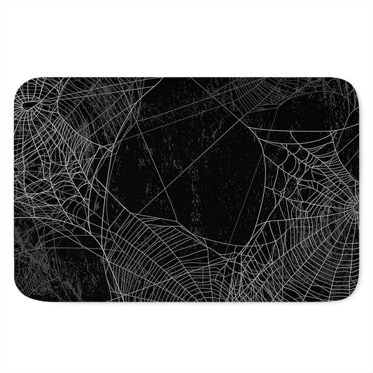 Halloween Spider Web Print Indoor Door Mat