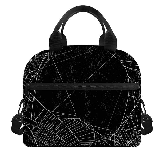 Halloween Spider Web Print Insulated Lunch Bag