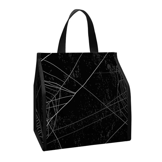 Halloween Spider Web Print Insulated Lunch Tote