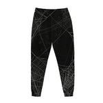 Halloween Spider Web Print Jogger Pants
