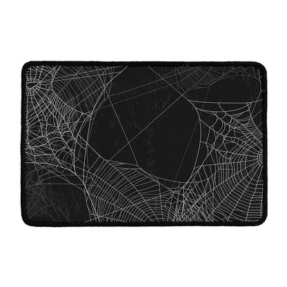Halloween Spider Web Print Kitchen Mat