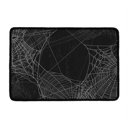 Halloween Spider Web Print Kitchen Mat