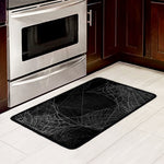 Halloween Spider Web Print Kitchen Mat