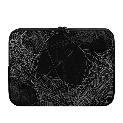 Halloween Spider Web Print Laptop Sleeve