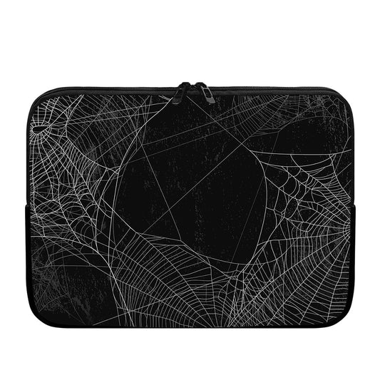 Halloween Spider Web Print Laptop Sleeve