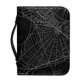 Halloween Spider Web Print Leather Bible Cover