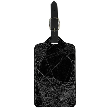 Halloween Spider Web Print Luggage Tag