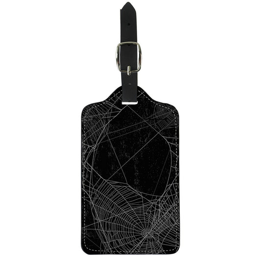 Halloween Spider Web Print Luggage Tag