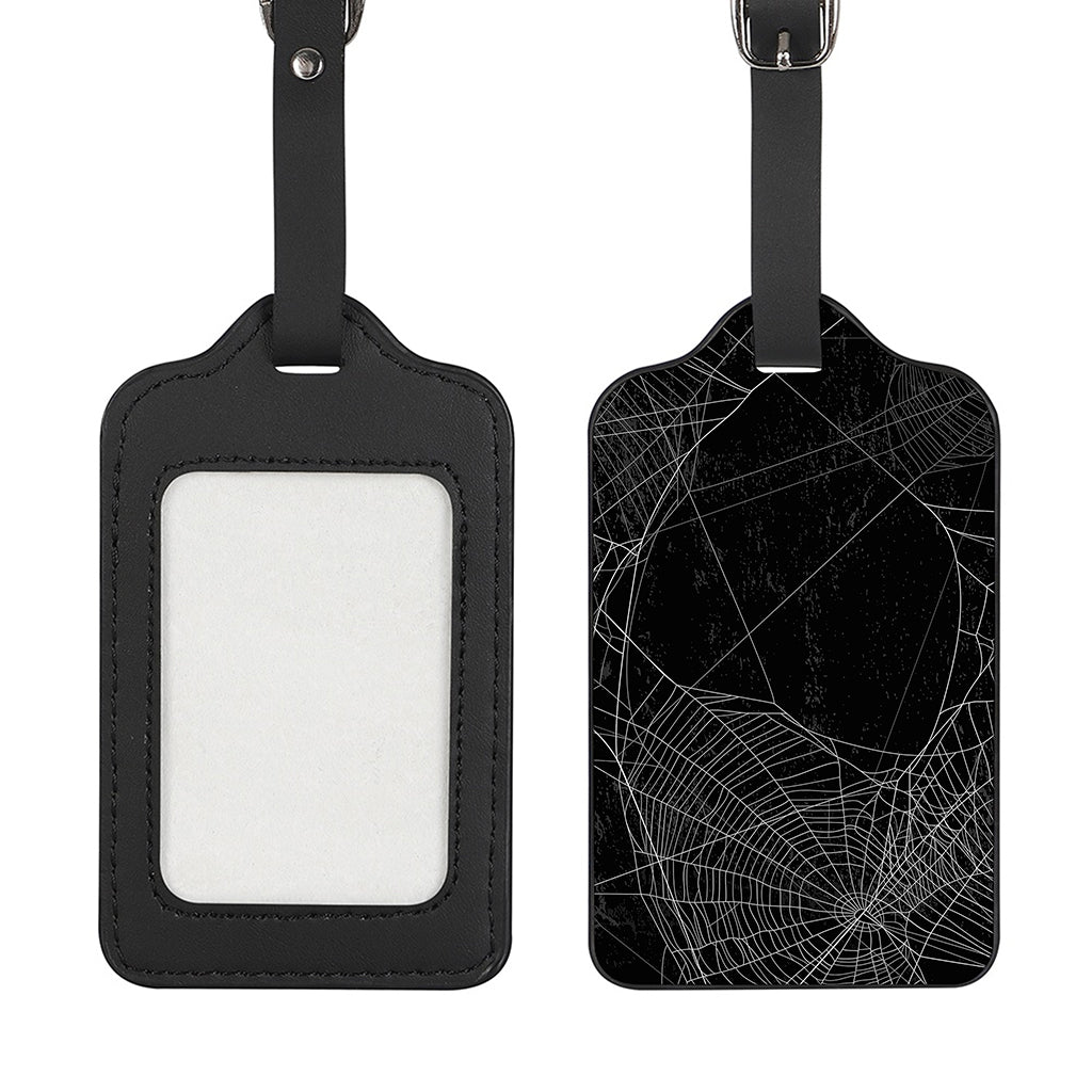 Halloween Spider Web Print Luggage Tag