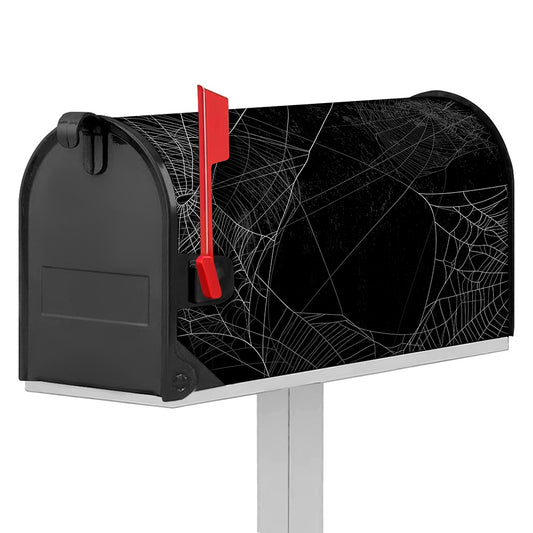 Halloween Spider Web Print Mailbox Cover