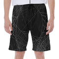 Halloween Spider Web Print Men's Beach Shorts