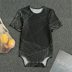 Halloween Spider Web Print Men's Bodysuit