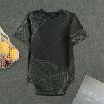 Halloween Spider Web Print Men's Bodysuit