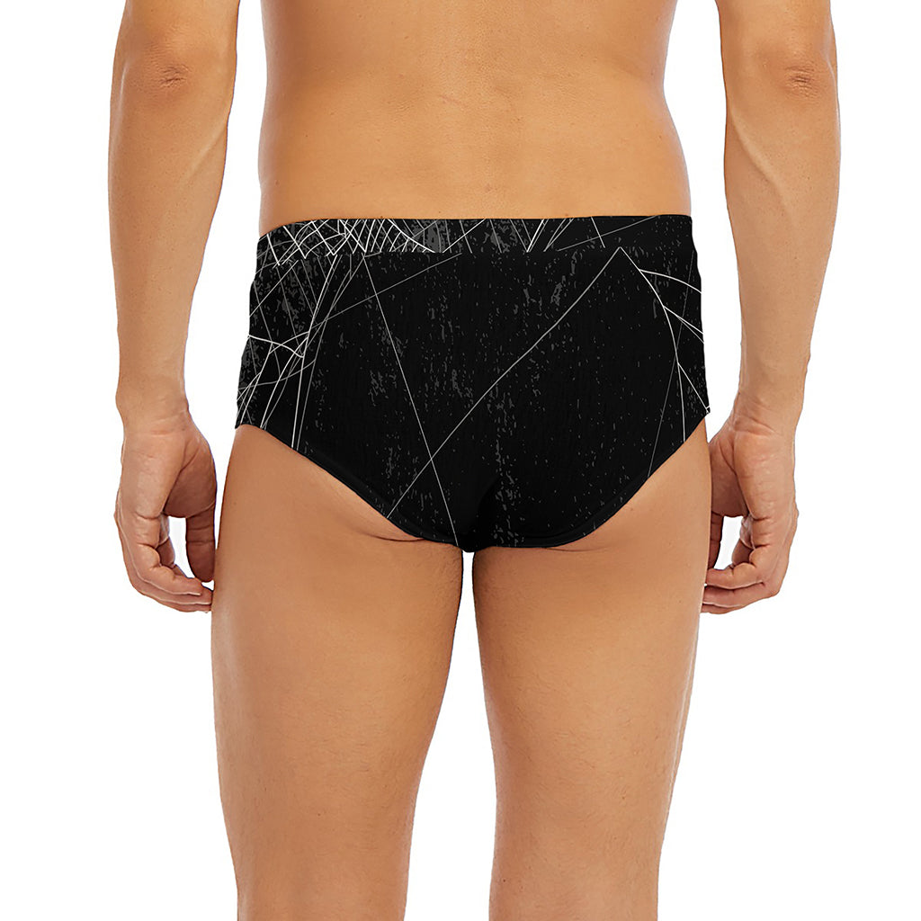 Halloween Spider Web Print Men's Briefs