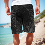 Halloween Spider Web Print Men's Cargo Shorts