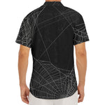Halloween Spider Web Print Men's Deep V-Neck Shirt