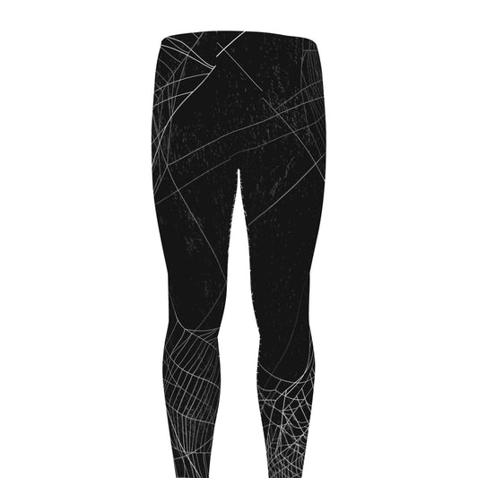 Halloween Spider Web Print Men's leggings