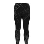 Halloween Spider Web Print Men's leggings
