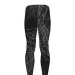 Halloween Spider Web Print Men's leggings