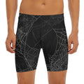 Halloween Spider Web Print Men's Long Boxer Briefs