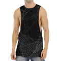 Halloween Spider Web Print Men's Muscle Tank Top
