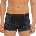 Halloween Spider Web Print Men's Short Boxer Briefs