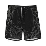 Halloween Spider Web Print Men's Sports Shorts