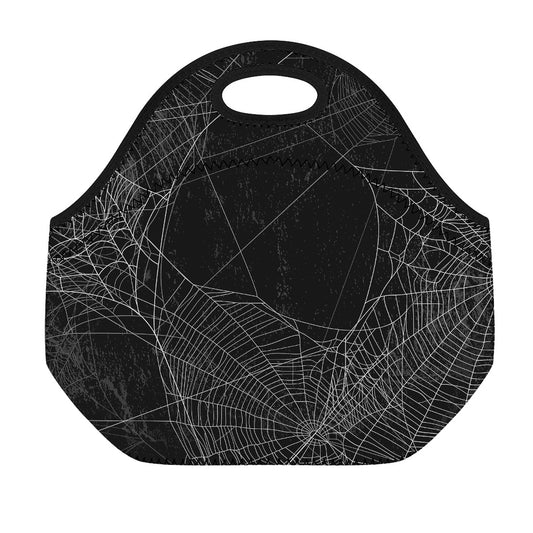 Halloween Spider Web Print Neoprene Lunch Bag