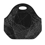 Halloween Spider Web Print Neoprene Lunch Bag