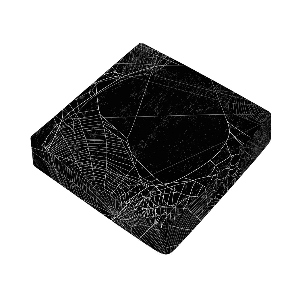 Halloween Spider Web Print Outdoor Seat Cushion Cover