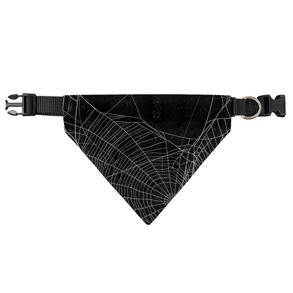 Halloween Spider Web Print Over The Collar Dog Bandana