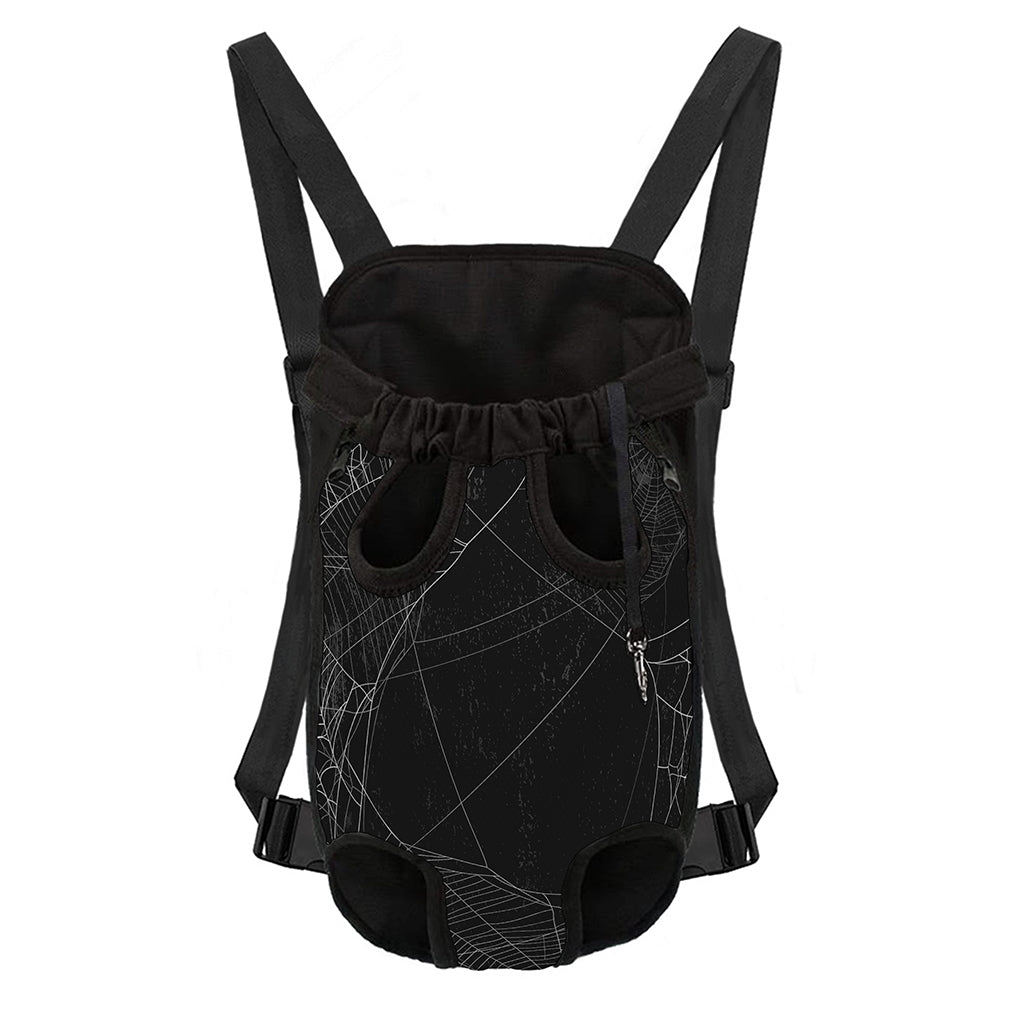 Halloween Spider Web Print Pet Carrier Backpack
