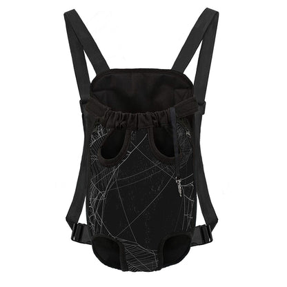 Halloween Spider Web Print Pet Carrier Backpack