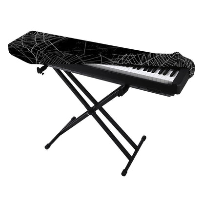 Halloween Spider Web Print Piano Keyboard Cover